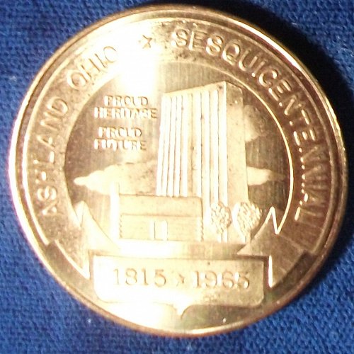 1965 Ashland, Ohio Sesquicentennial Souvenir Half Dollar