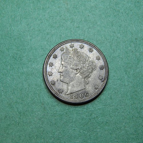 1906 Liberty V Nickel Extra Fine Coin   o85