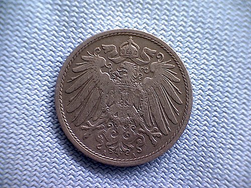 1905 A GERMANY TEN PFENNIG