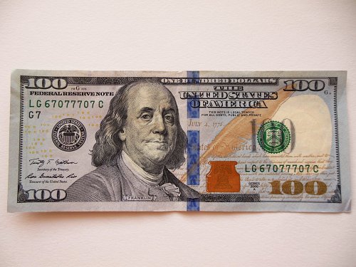 2009-A $100 *Lucky 7's* Federal Reserve Note Bill, (LG 6 7077707 C)