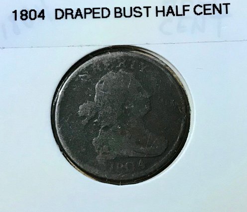 1804 Draped Bust Half Cent