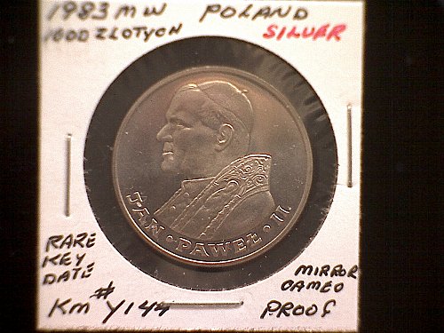 1983 MW  POLAND ONE THOUSAND ZOLTYCH  "SILVER"