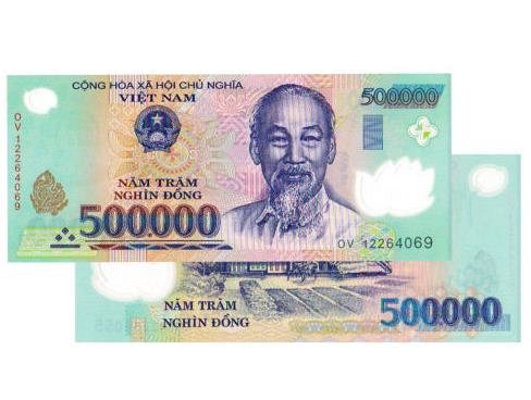 1 000 Vietnam Dong 2x 500 Bank Note Vietnamese Currency 1 000 Vietnam Dong 2x 500 Bank Note Vietnamese Currency Uncirculated