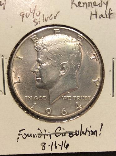 1964 P and D Kennedy Half Dollar Combo