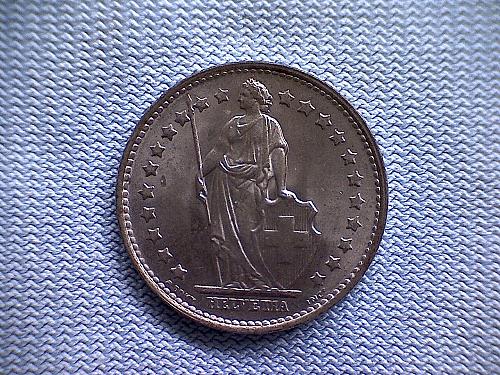 1968 B  SWITZERLAND ONE FRANC