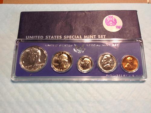 1967 SMS Mint Set item-4a uncirculated in mint boxes(Proof Like Finishes)