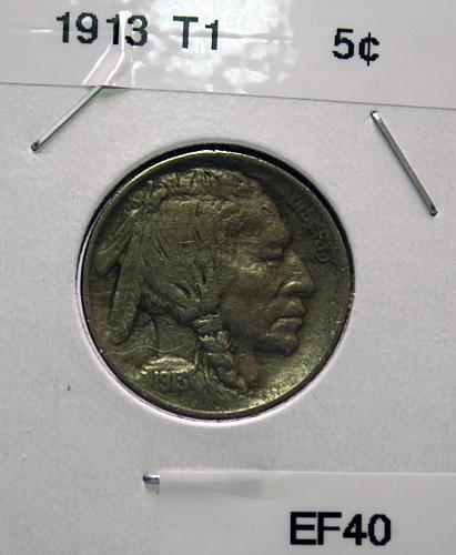 1913 P Type 1 Buffalo Nickel