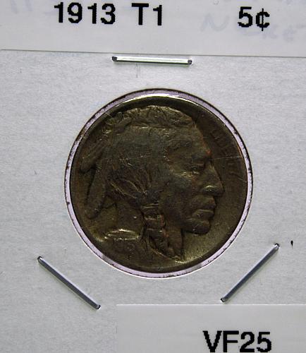 1913 P Type 1 Buffalo Nickel
