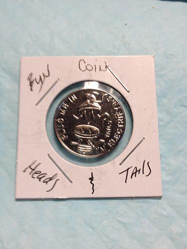 Rare uncirculated Flipper coin token Plug me in (I'm Electricfying Heads)