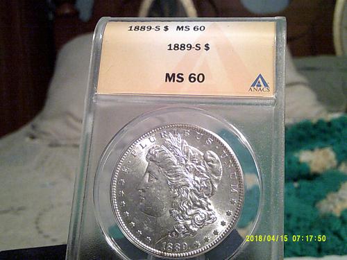 1889 S Morgan Dollar - MS 60