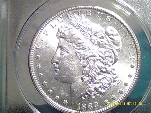 1889 S Morgan Dollar - MS 60