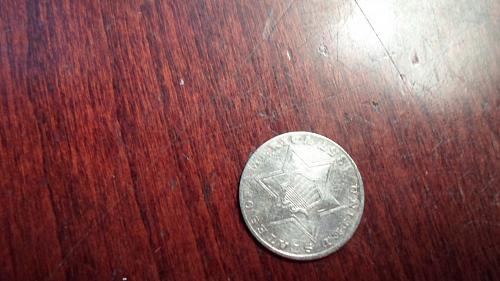 1857 3 cent silver rare date nice coin