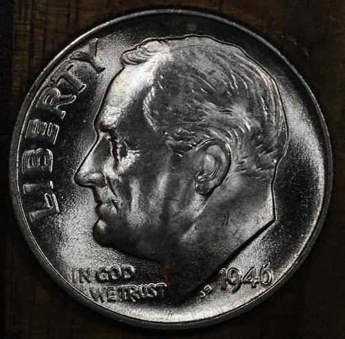 1946 P Nice Choice BU Roosevelt Dime