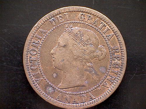 1876 H CANADA LARGE CENT  "QUEEN VICTORIA"