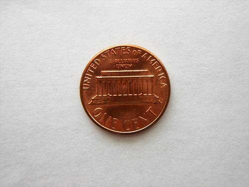 Lincoln Memorial Cent with Planchet Bubble Plating Error