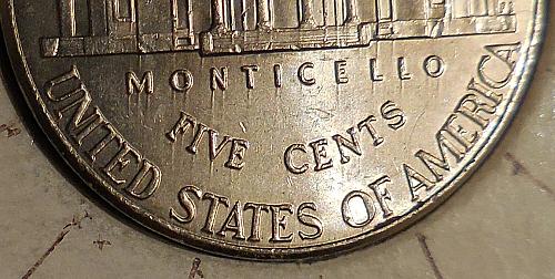 ✅2013-P Jefferson Nickel Major Trail Die with Wavy Steps.✅