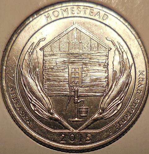 2015-P Homestead Quarter Doubled Die Reverse