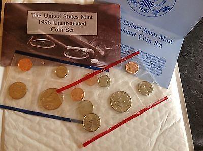 (1) 1996 US Mint Uncirculated Mint Set. Set Includes the "W" Dime