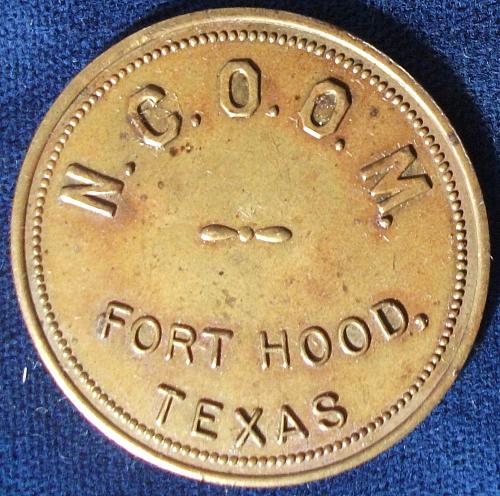 Ft. Hood, Texas, NCO Mess Token Dollar