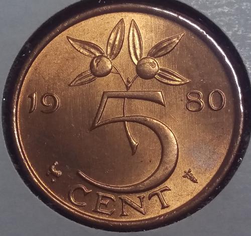 Netherlands Coin 5 Cents 1980