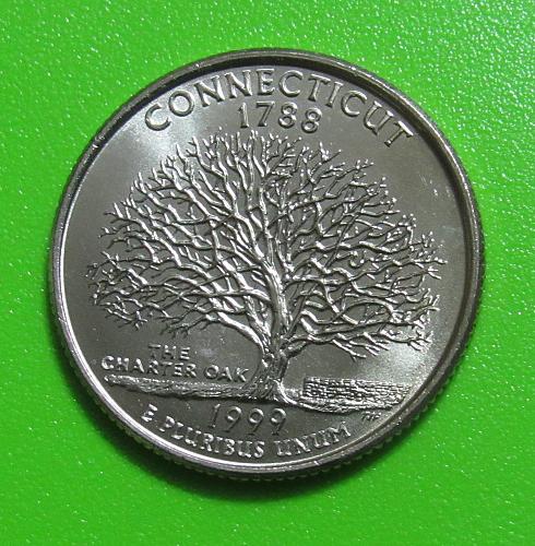 1999-D 25 Cents Connecticut State Quarter - For Sale, Buy Now Online ...
