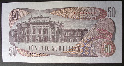 Austria P143a 50 Schilling AU++