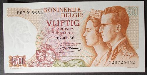 Belgium P139 50 Francs UNC64