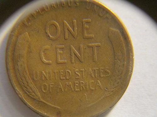 1940 P Lincoln Wheat Penny with small lamination errors
