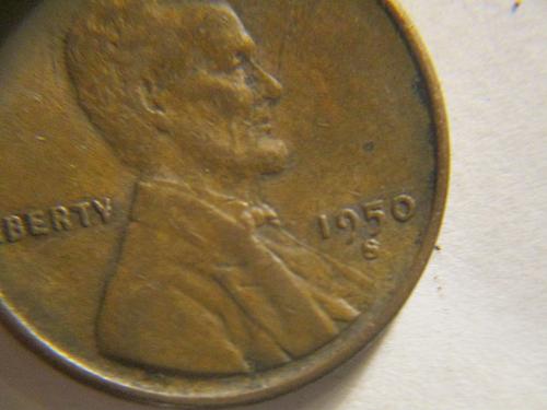 1950 S Lincoln Wheat Penny (S looks like it is flawed)