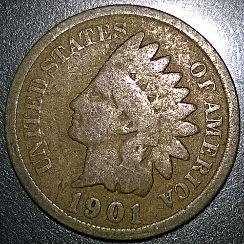1901 P Indian Head Cent - Free Shipping for additional coins purchased on same invoice