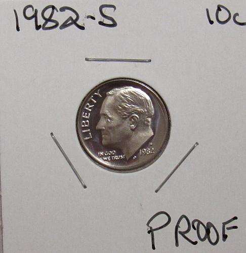 1982 S Proof Roosevelt Dime