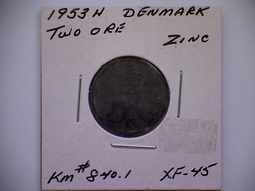 1953 H DENMARK TWO ORE