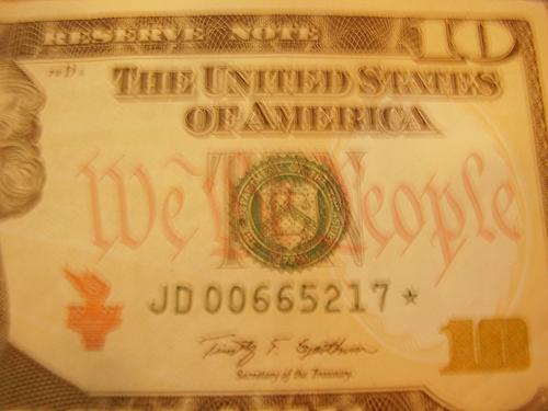 Ten Dollar Star Note Series 2009