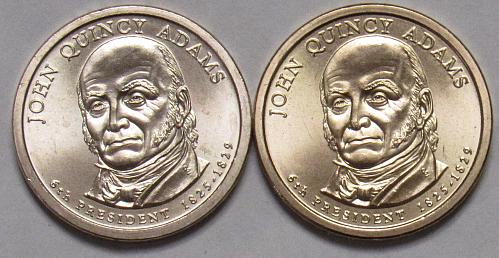2008 P&D Presidential Dollars: John Quincy Adams in BU