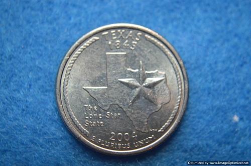 2004 P Texas 50 States and Territories Quarters