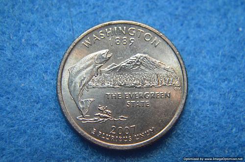 2007 D Washington 50 States and Territories Quarters