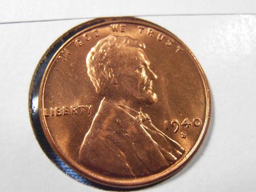 1940 S BU Lincoln Cent (40SN1)