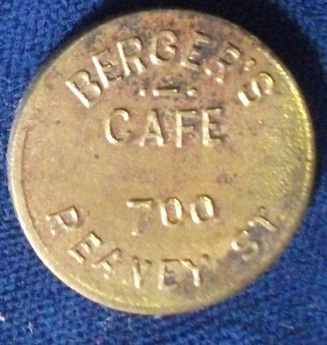 Berger's Cafe, Good For 5c in Trade, St. Paul, Minnesota