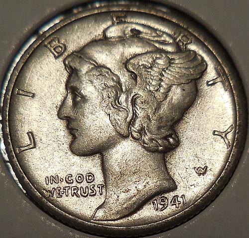 1941-D Winged Liberty Head Dime