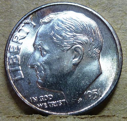 1951 P BU Roosevelt GEM Uncirculated ( 18444 )