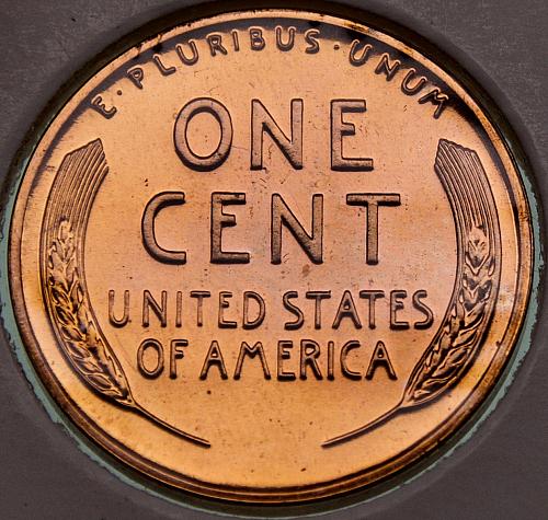 1957 P Lincoln Wheat Cent #1  PROOF Red BV= $35