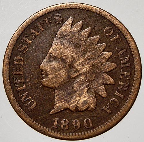 1890 P Indian Head Cent #7