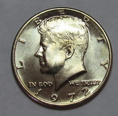 1972 P Kennedy Half Dollar in BU condition