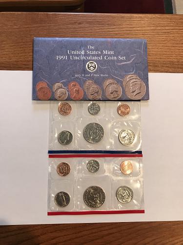 1991 P&D Uncirculated Mint Set