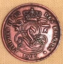 2 CENT- BELGEN, 1905