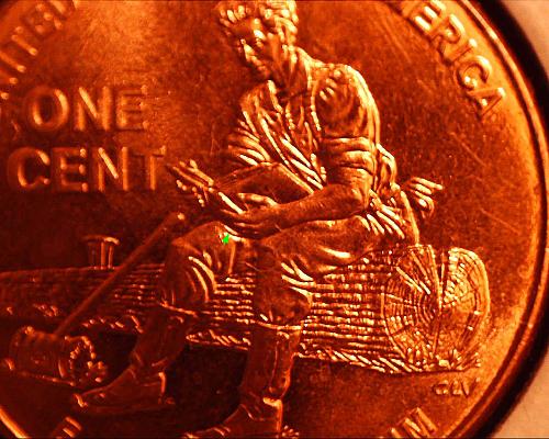 2009 Lincoln Cent: Error Coin Extra Fingers WDDR-025