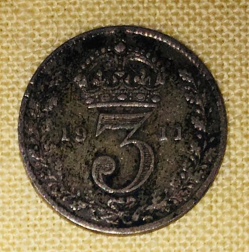 Threepence- United Kingdom, 1911