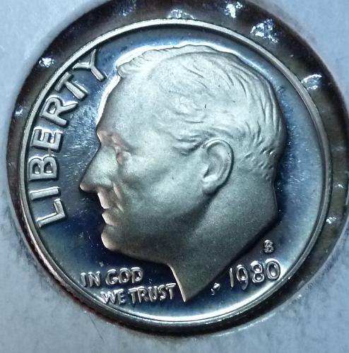 1980-S Proof Roosevelt Dime ( 3702 )