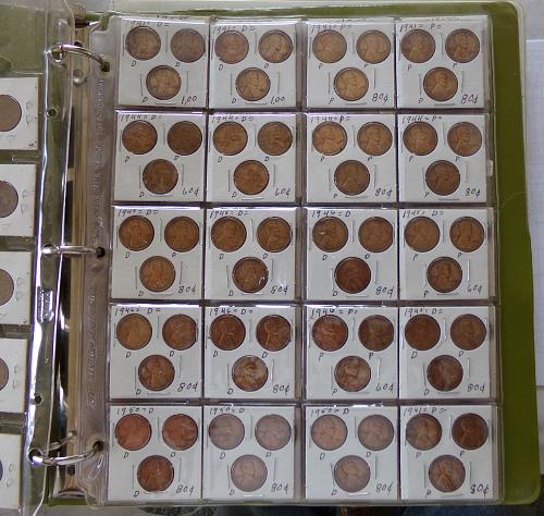 206 Wheat pennies. In 3 ring binder. Very unique, very differant. Take a look