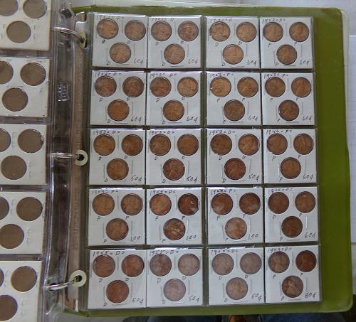 206 Wheat pennies. In 3 ring binder. Very unique, very differant. Take a look